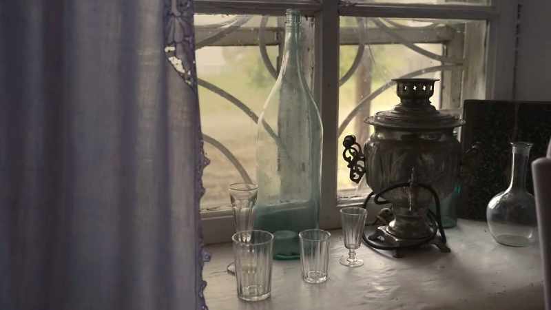 I cut up these little blue bottles that Effie collected