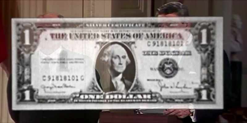 I defaced the dollar bill with my picture on it