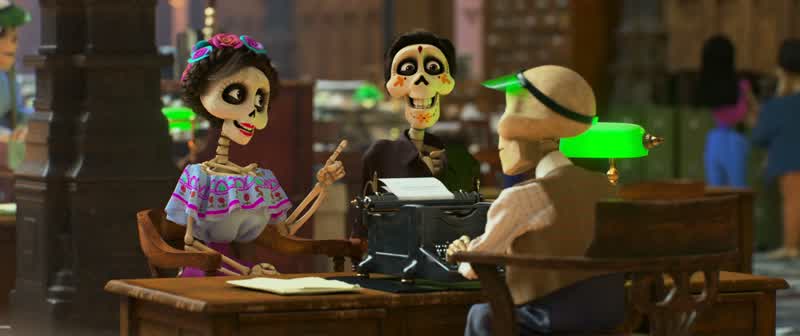I demand to speak to the person in chargeI'm sorry senora it says here no one put up your photoMy family always puts my photo on the ofrendaThat devil box tells you nothing but liesMama Imelda Oh mi