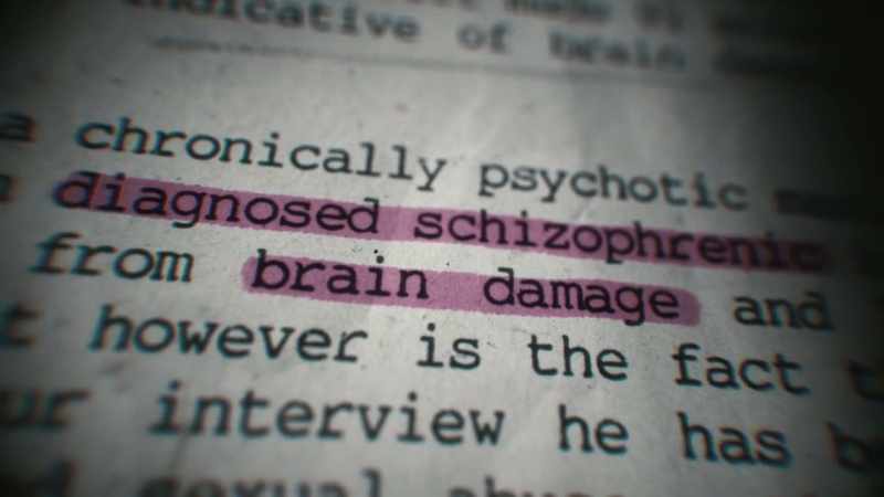 I diagnosed schizophrenia with brain damage