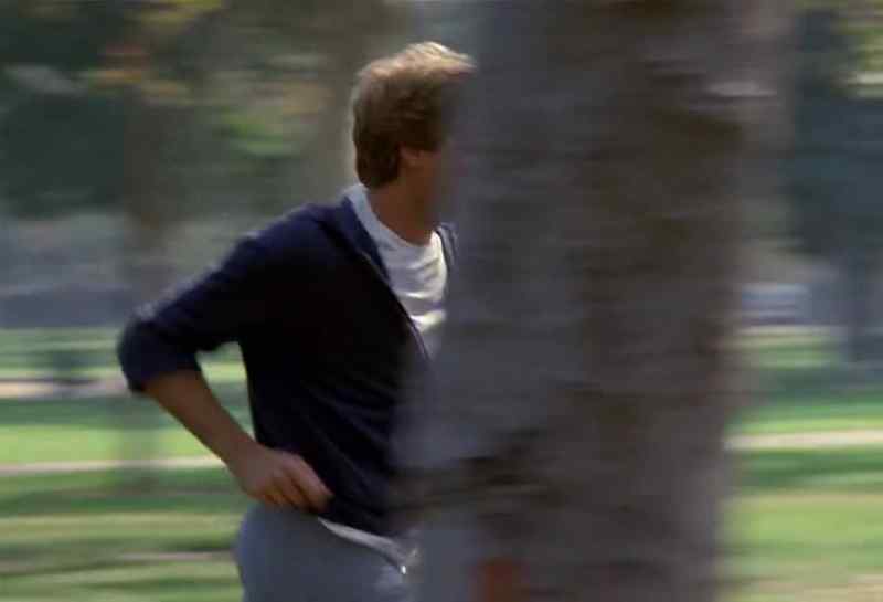 I didn't see him. I didn't see him