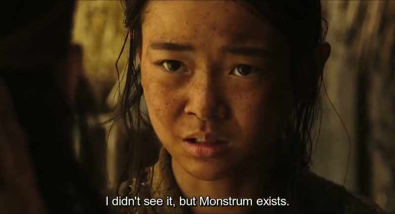 I didn't see it, but monstrum exists