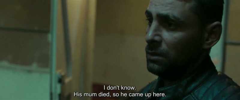 I don't know. His mum died, so he came up here