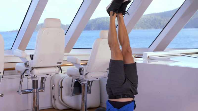 I don't know when I became hardest-working deckhand