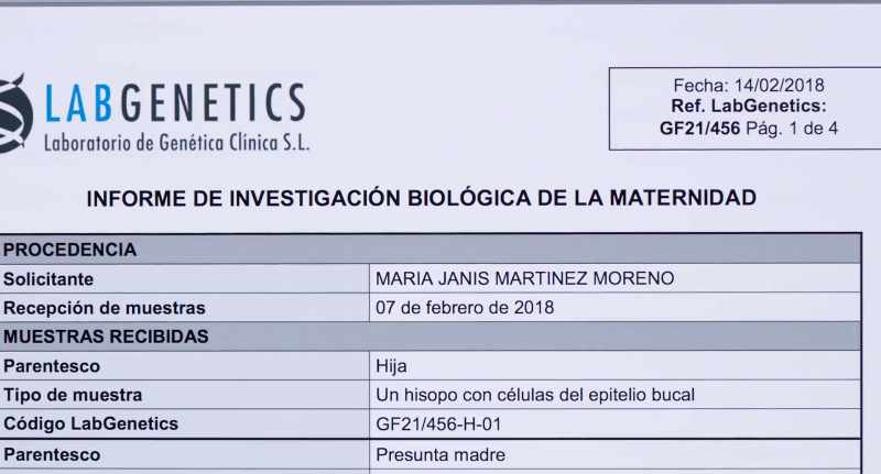 {I don't know. OF BIOLOGICAL MATERNITY