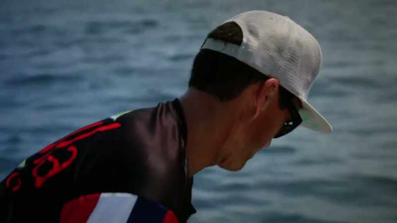 I don't know if shark grabbed him or what