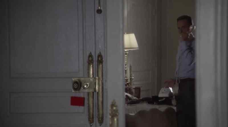 I don't know what it was about. The valet came into the wrong room