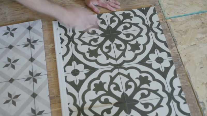 I don't know why I have such a love for black and white patterned tile