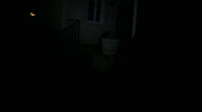 I don't see anything up at the house