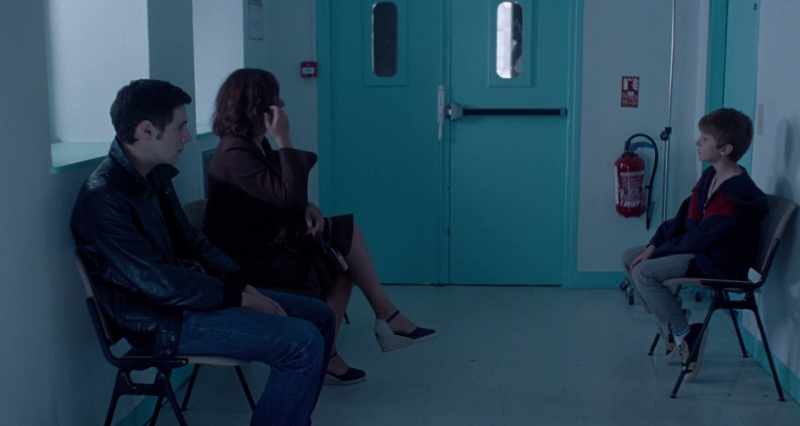 I don't want to see him here. Can I wait outside?