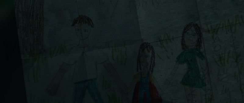 I drew that before you left, Daddy