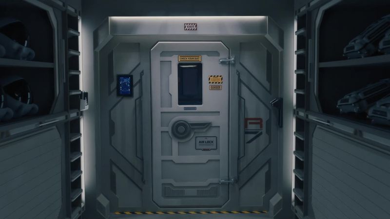 EVA airlock opening