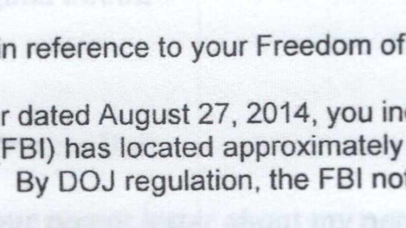 I filed the original request in August of 2014
