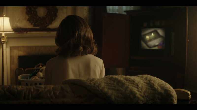 I was folding socks, looking at the television