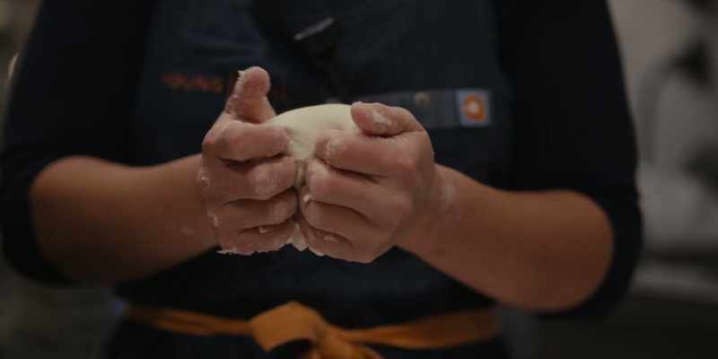 I found this connection between dough and kimchi