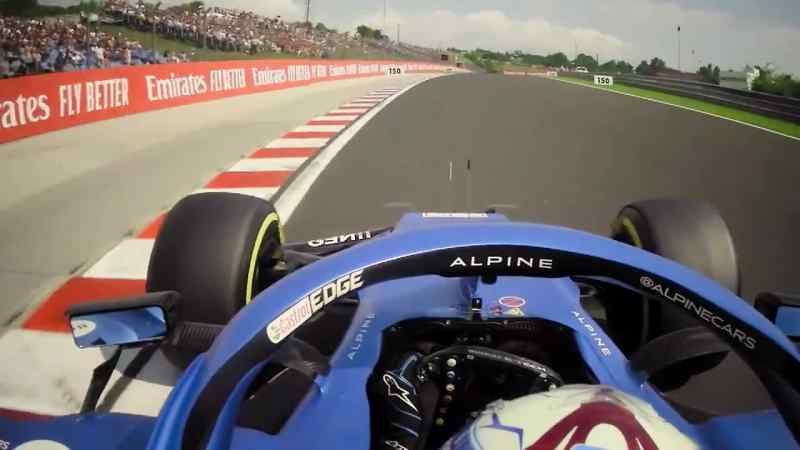 Gap to Vettel, one second