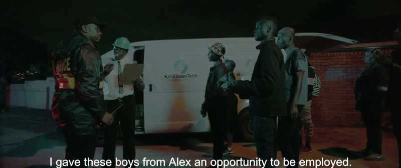 I gave these boys from Alex an opportunity to be employed