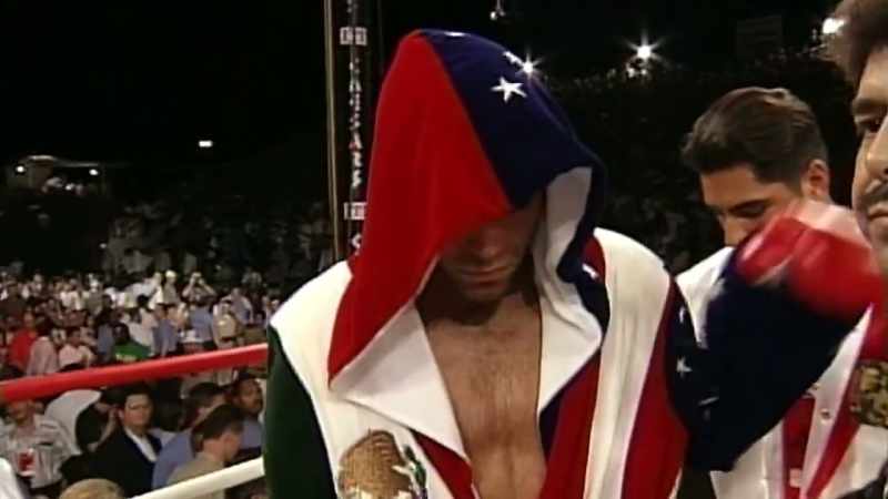 I get up on the ring, and I see him