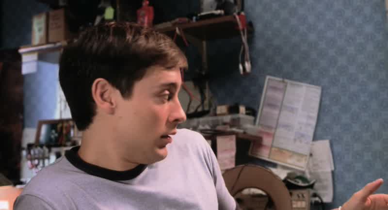 Peter? What's going on in there? I'm exercising. I'm not dressed, Aunt May. Well, you're acting so s