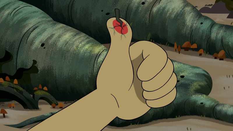 I got a splinter!