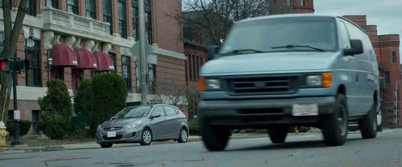 I got a visual on the suspect. Light blue Ford Econoline
