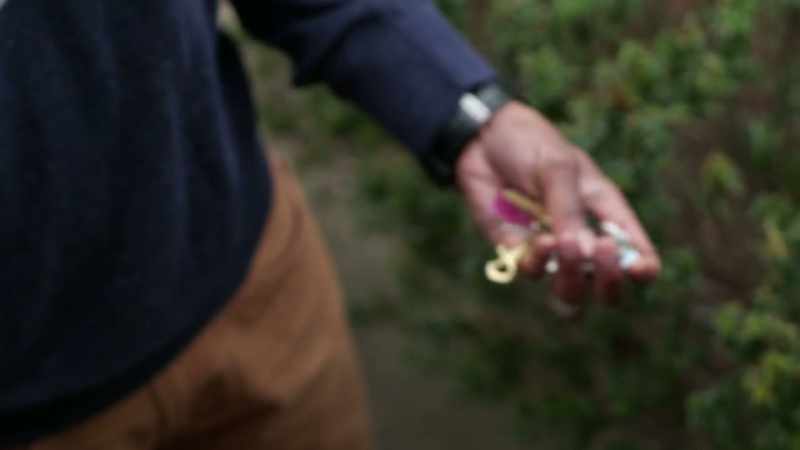 I got her car keys here.