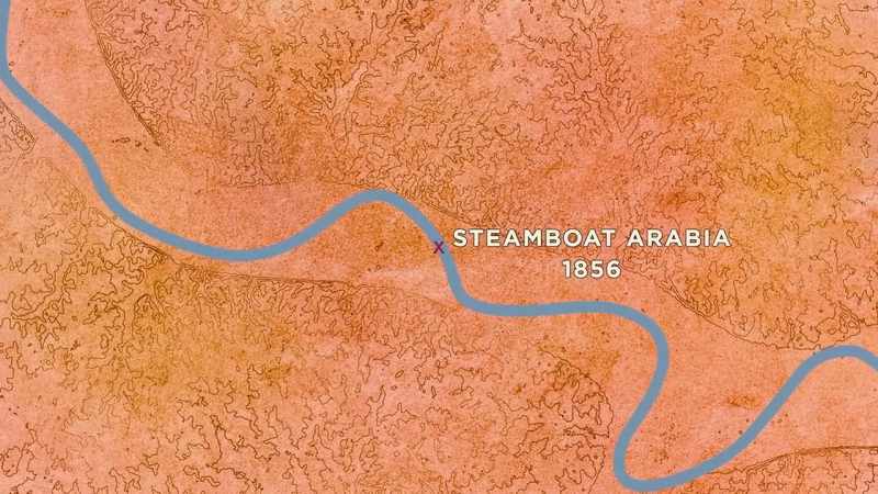 I got old river maps to find out