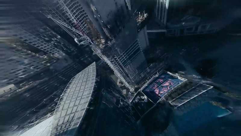 I had this image of the crane falling, smashing through a window
