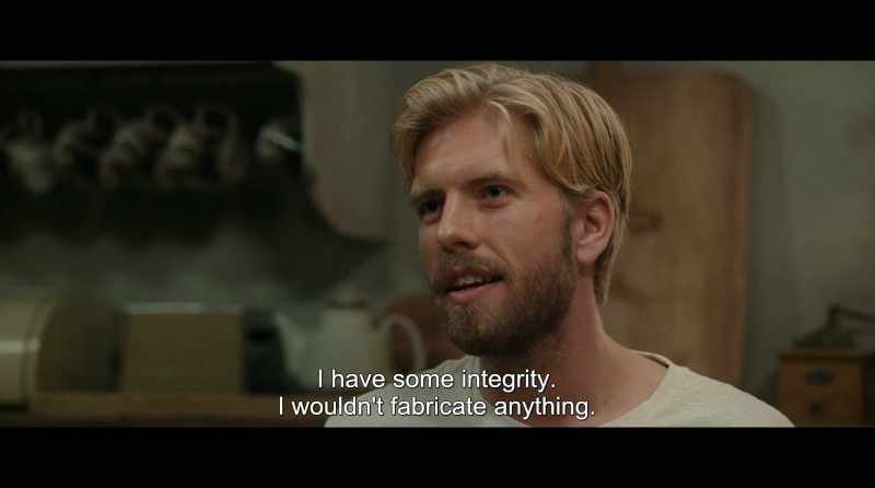 I have some integrity. I wouldn't fabricate anything
