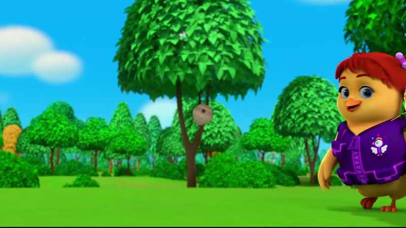 I hear bees buzzing. -[buzzing]