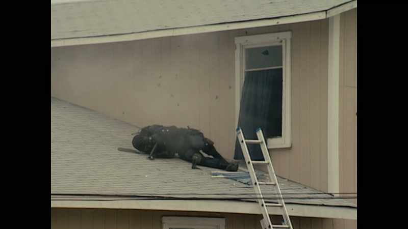 I hear gunfire. - Oh shit