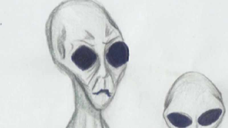 I was hearing the tall Grey talking, in whatever language