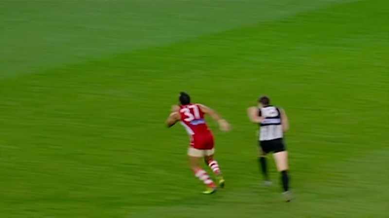 I just remember running down Collingwood's end