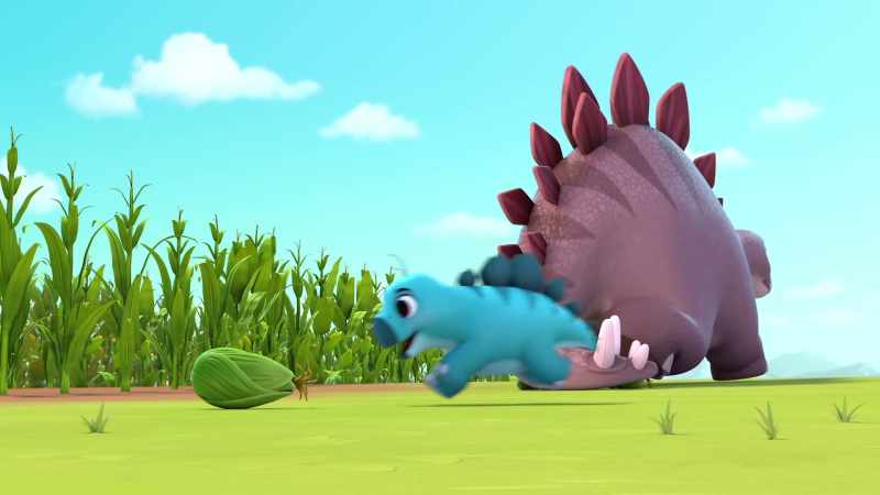 I knew Rebel would start acting like a stegosaur