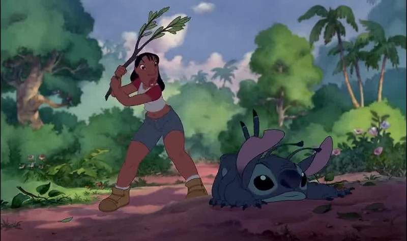 Lilo. Aah! Okay, talk. I know you had something to do with this. Now where is Lilo? Talk! I know you
