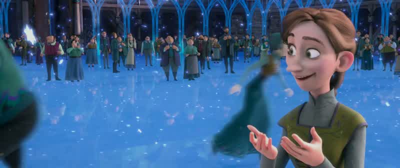 Ooh! Whoo-hoo... Swing me. Ooh... I like the open gates. We are never closing them again. Oh, Elsa