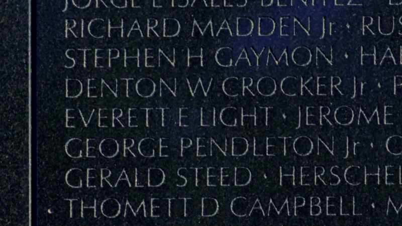 I looked at my brother's name