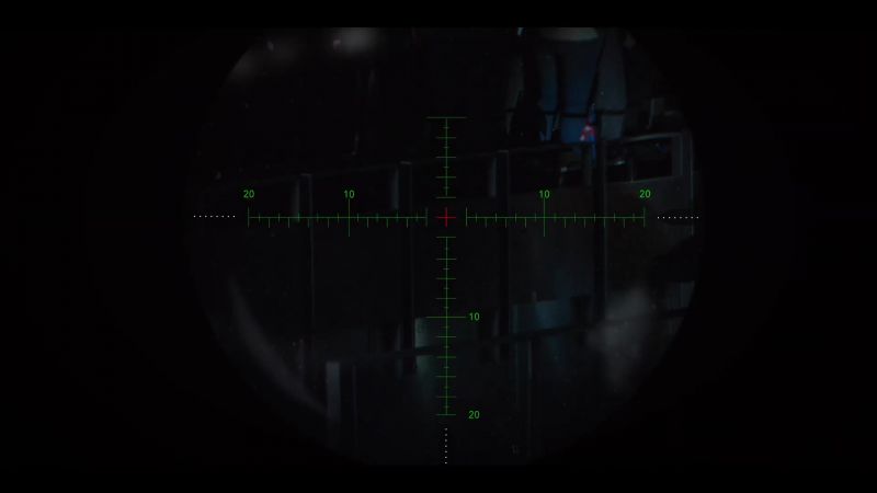I lost the target. She's moving down the stairs