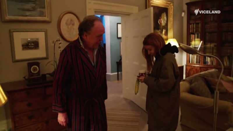I love your slippers. (LAUGHS)