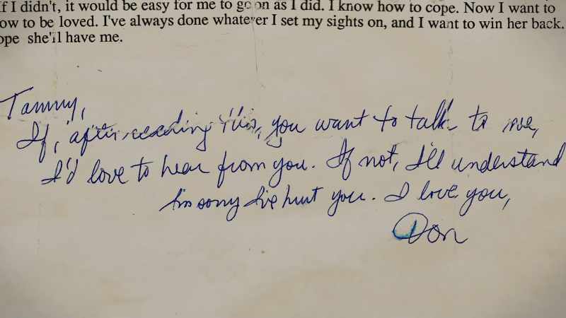 I love you. Don.