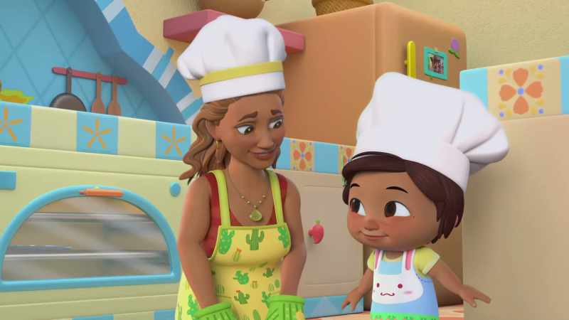 I loved being your kitchen helper, abuela