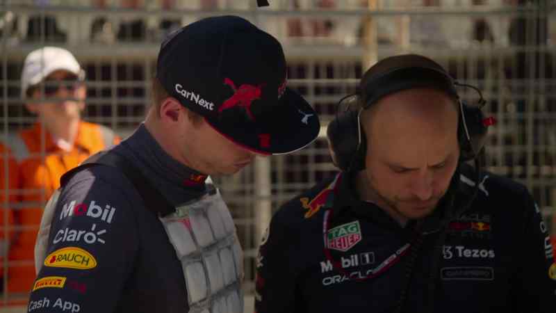 Max Verstappen starts third on the grid