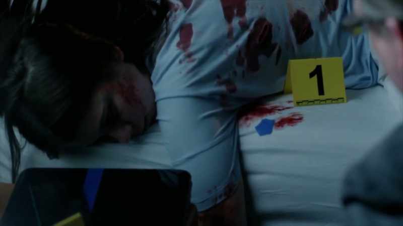 I mean it looks like she was maybe sleeping on her stomach