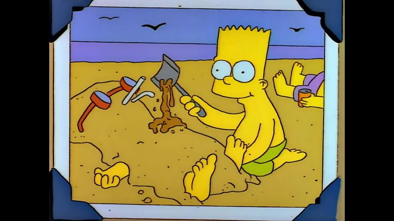 Milhouse to Bart. Milhouse to Bart