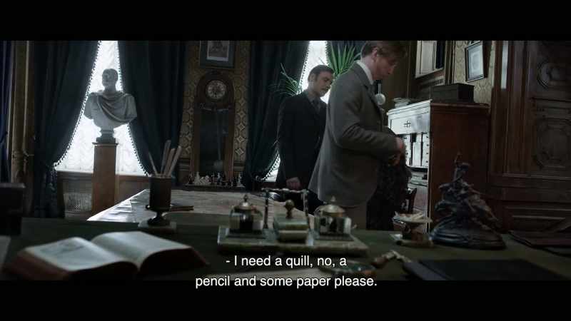 I need a quill, no, a pencil and some paper please