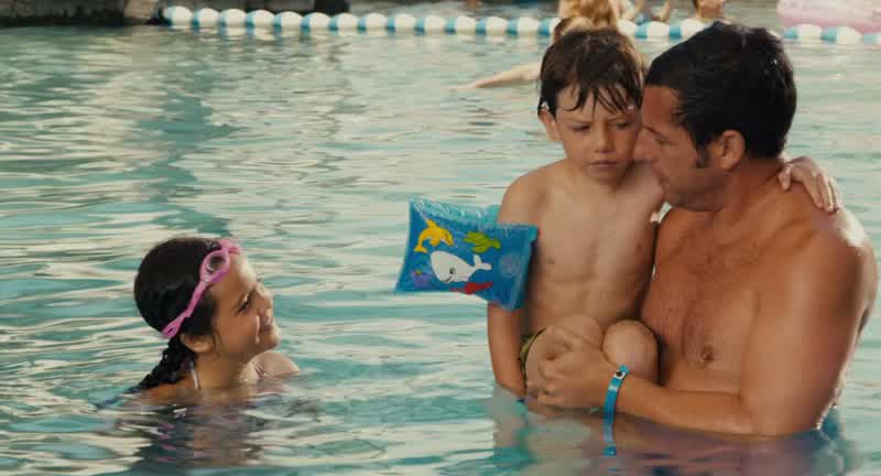 I need you to swim to Uncle EddieIf you get there without touching the bottomwe'll give you a dolphin cookieIs that what your grandpa gave youNo Grandpa gave us something he'd call a HeinekenI want
