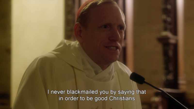 I never blackmailed you by saying that in order to be good christians