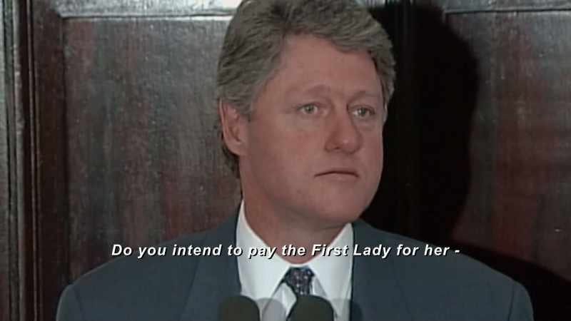 I never have paid her for her public service efforts