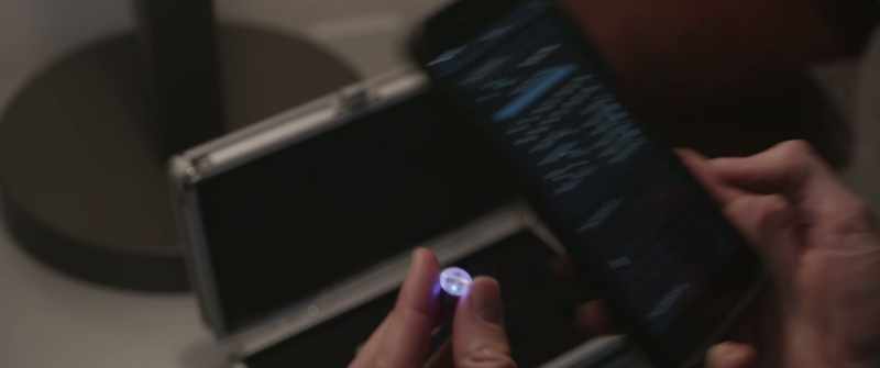 I noticed the screen was ripped open, like someone cut it with a knife