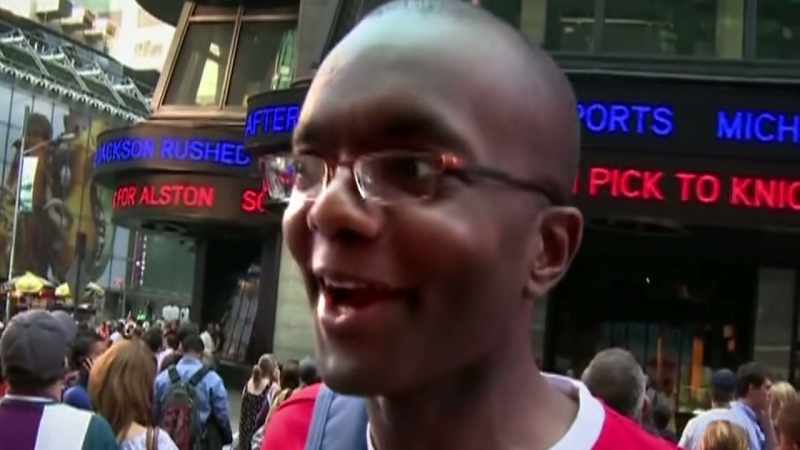 I now will remember that I was in Times Square